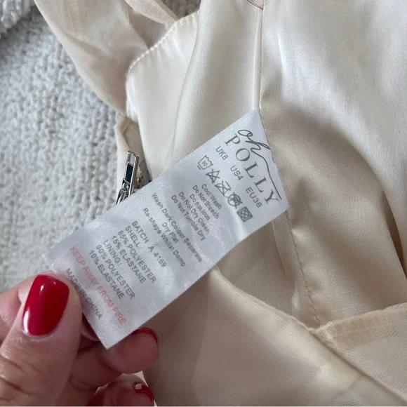 Oh Polly Cream Bodysuit Top 4 - Picture 6 of 6